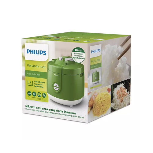 PHILIPS Rice Cooker 2 L - HD3131/30 Hijau